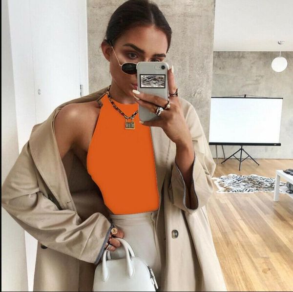 women's jumpsuits & rompers 2021 halter bodysuits women sleeveless solid summer fashion ladies fluorescent bodysuit, Black;white
women's jumpsuits & rompers 2021 halter bodysuits women sleeveless solid summer fashion ladies fluorescent bodysuit, Black;white