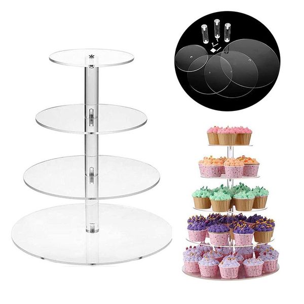 other bakeware 3/4/5 tier transparent acrylic cake stand round cup display shelf cupcake holder for home wedding birthday party decoration
other bakeware 3/4/5 tier transparent acrylic cake stand round cup display shelf cupcake holder for home wedding birthday party decoration
