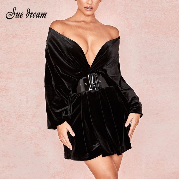 2021 spring fashion black velvet elegant long-sleeved dress strapless v-neck bodycon women's mini party casual dresses, Black;gray
2021 spring fashion black velvet elegant long-sleeved dress strapless v-neck bodycon women's mini party casual dresses, Black;gray