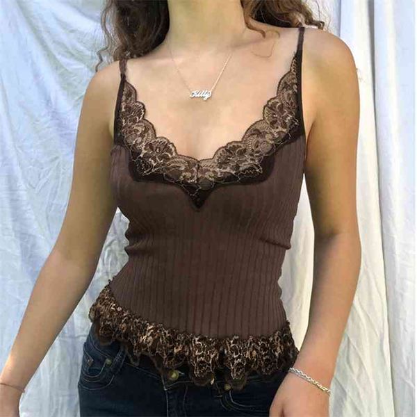 lace hem brown cyber y2k crop for women summer sleeveless harajuku tank backless indie aesthetics streetwear women 210625, White
lace hem brown cyber y2k crop for women summer sleeveless harajuku tank backless indie aesthetics streetwear women 210625, White