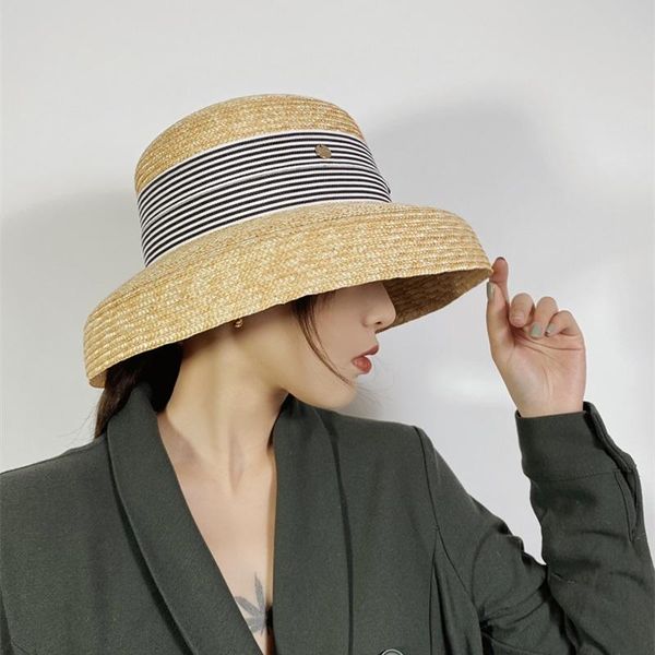 summer japanese bowknot hepburn bucket hat female handmade straw elegant striped ribbon sun beach casual cap wide brim hats, Blue;gray
summer japanese bowknot hepburn bucket hat female handmade straw elegant striped ribbon sun beach casual cap wide brim hats, Blue;gray