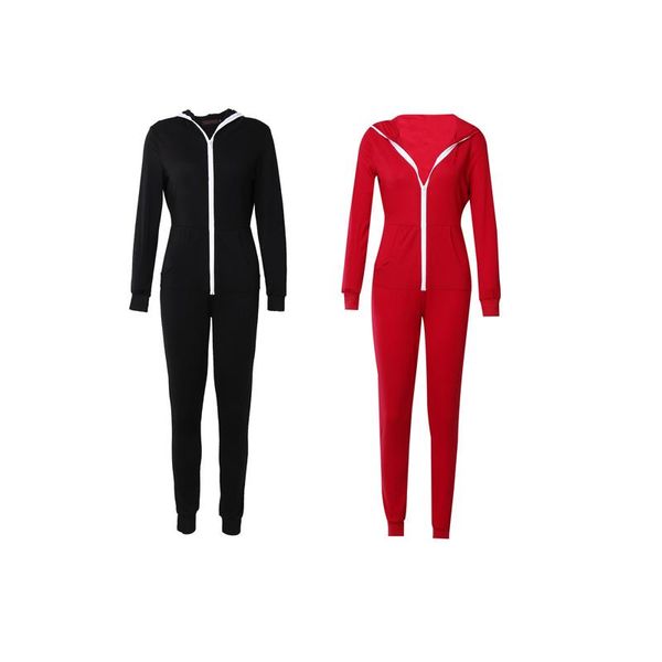 women's jumpsuits & rompers active fashion casual women solid long sleeve zipper hooded pocket skinny show thin 2 style, Black;white
women's jumpsuits & rompers active fashion casual women solid long sleeve zipper hooded pocket skinny show thin 2 style, Black;white