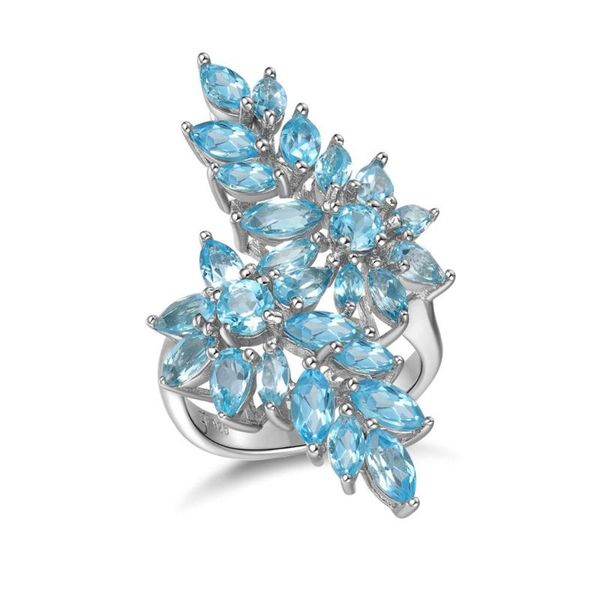 design natural blue z gem custom fine jewelry women engagement silver 925 rings cluster, Golden;silver
design natural blue z gem custom fine jewelry women engagement silver 925 rings cluster, Golden;silver