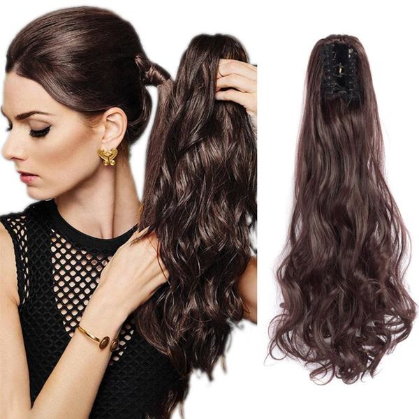 synthetic wigs 22inch synthesis hair ponytail for black women long wavy wrap on clip curly
synthetic wigs 22inch synthesis hair ponytail for black women long wavy wrap on clip curly