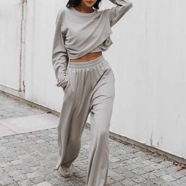 women's two piece pants rmsfe 2022 ladies autumn and winter fashion sports leisure long sleeve round neck sweater set, White
women's two piece pants rmsfe 2022 ladies autumn and winter fashion sports leisure long sleeve round neck sweater set, White