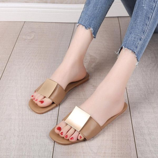 slippers women's flat ladies solid pu leather woman outdoor beach shoes casual comfot female 2021 summer, Black
slippers women's flat ladies solid pu leather woman outdoor beach shoes casual comfot female 2021 summer, Black