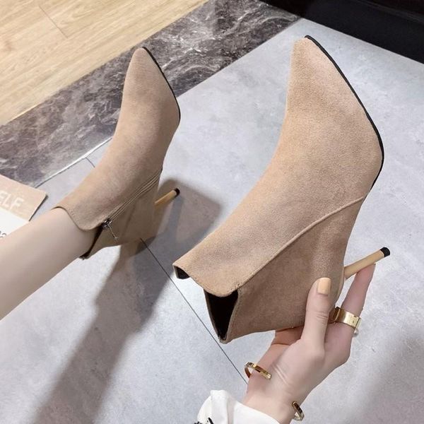 boots 2021 women's fashion high heel zipper ankle low-heeled pointed warm short for women shoes botas mujer, Black
boots 2021 women's fashion high heel zipper ankle low-heeled pointed warm short for women shoes botas mujer, Black
