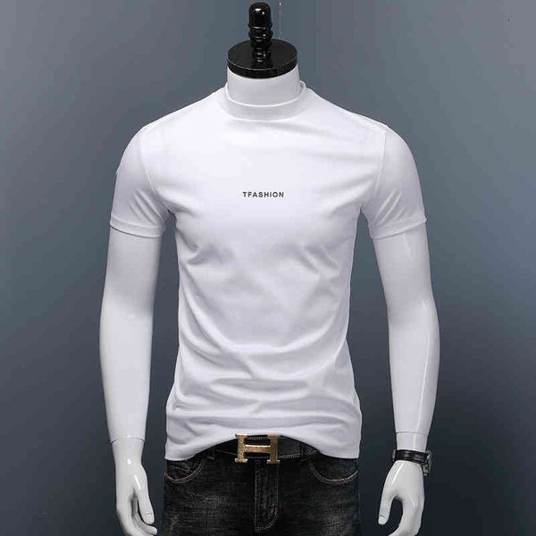 Men's T-Shirts Summer Men Short Sleeve T-Shirt Little Turtleneck Double Mercerized Cotton Slim Fit Fashion Letter Print Tshirt R5GC, White;black
Men's T-Shirts Summer Men Short Sleeve T-Shirt Little Turtleneck Double Mercerized Cotton Slim Fit Fashion Letter Print Tshirt R5GC, White;black