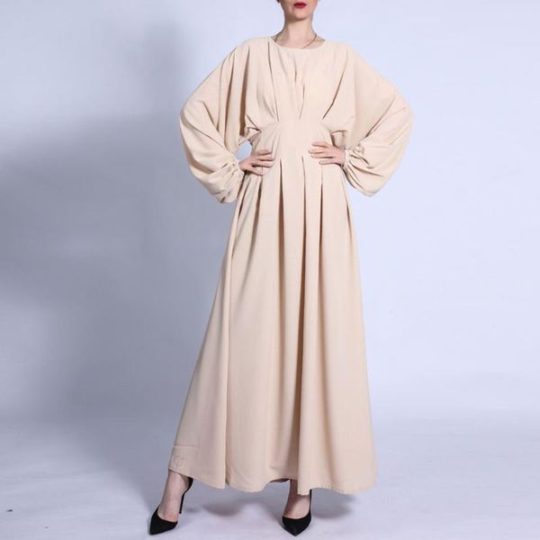 spring summer 2021 arabic robe muslim fashion women's dress loose casual temperament high waist solid color round neck dresses, Black;gray
spring summer 2021 arabic robe muslim fashion women's dress loose casual temperament high waist solid color round neck dresses, Black;gray