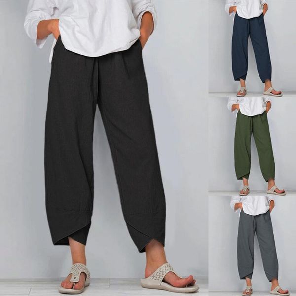 women's pants & capris women casual harem solid color cotton linen wide leg trousers summer elastic waist plus size loose comfortable, Black;white
women's pants & capris women casual harem solid color cotton linen wide leg trousers summer elastic waist plus size loose comfortable, Black;white