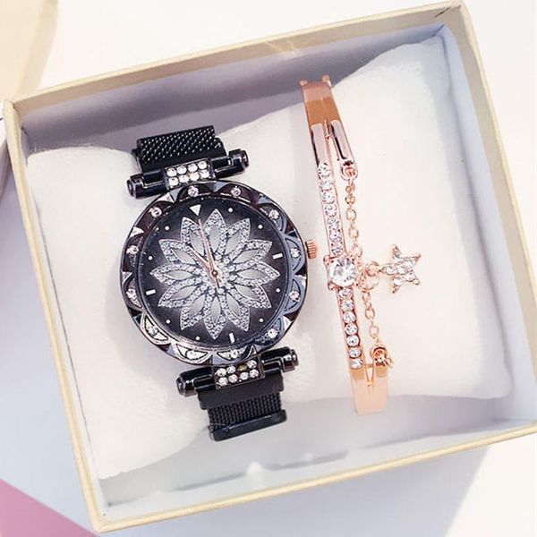 wristwatches drop 2pcs set luxury magnetic watches for women lucky fashion ladies geometric surface quartz clock, Slivery;brown
wristwatches drop 2pcs set luxury magnetic watches for women lucky fashion ladies geometric surface quartz clock, Slivery;brown