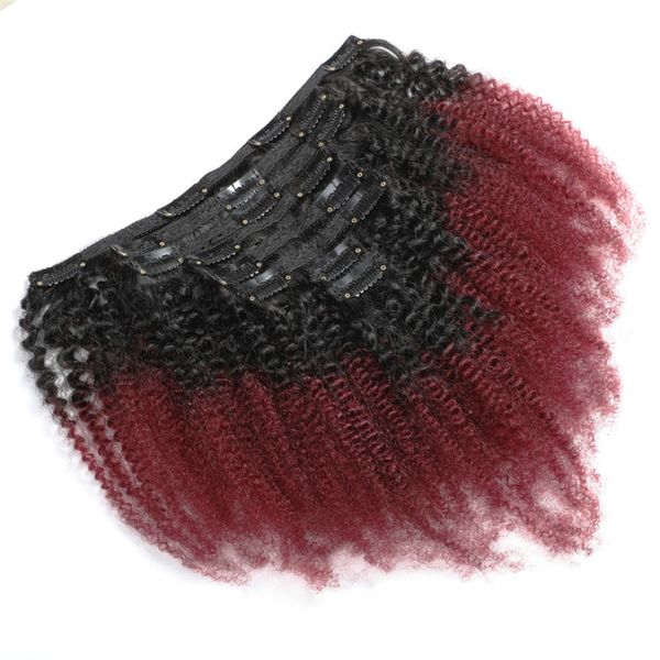 brazilian t1b/99j burgundy clip in human hair extensions afro kinky curly 120g 8pcs/set clip-ins weft ombre color, Black;brown
brazilian t1b/99j burgundy clip in human hair extensions afro kinky curly 120g 8pcs/set clip-ins weft ombre color, Black;brown