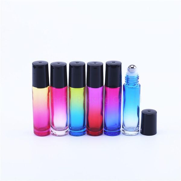 storage bottles & jars 10ml gradient color thick glass roll on essential oil empty parfum roller ball travel use necessaries 
storage bottles & jars 10ml gradient color thick glass roll on essential oil empty parfum roller ball travel use necessaries