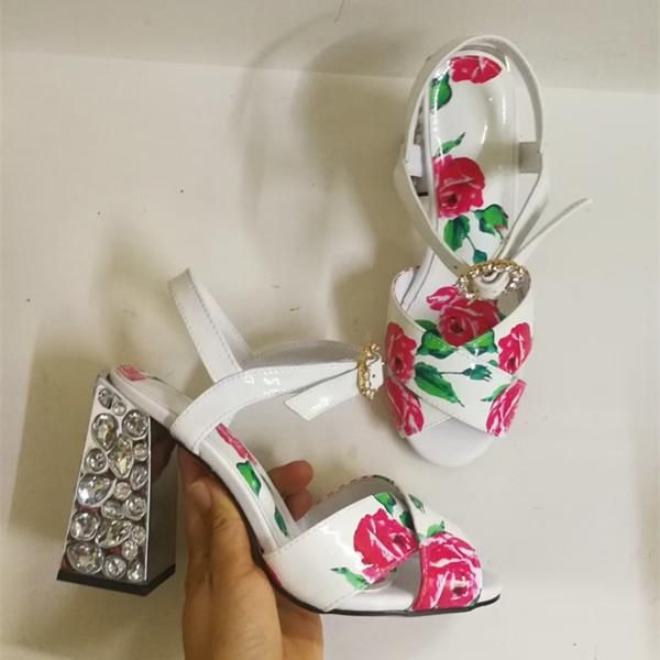dress wedding pumps women crystal high heels shoes buckle design gladiator woman flower embellished chic plus size, Black
dress wedding pumps women crystal high heels shoes buckle design gladiator woman flower embellished chic plus size, Black