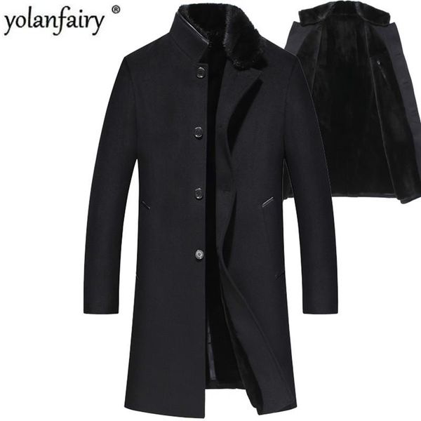 men's leather & faux real fur coat men 100% wool jacket mink winter for mens clothes 2021 parka abrigo hombre 6621 yy906, Black
men's leather & faux real fur coat men 100% wool jacket mink winter for mens clothes 2021 parka abrigo hombre 6621 yy906, Black