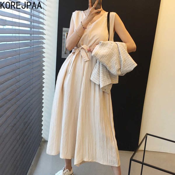 korejpaa women jumpsuits summer korean chic ladies french retro v-neck loose tie casual sleeveless wide-leg jumpsuit 210526, Black;white
korejpaa women jumpsuits summer korean chic ladies french retro v-neck loose tie casual sleeveless wide-leg jumpsuit 210526, Black;white