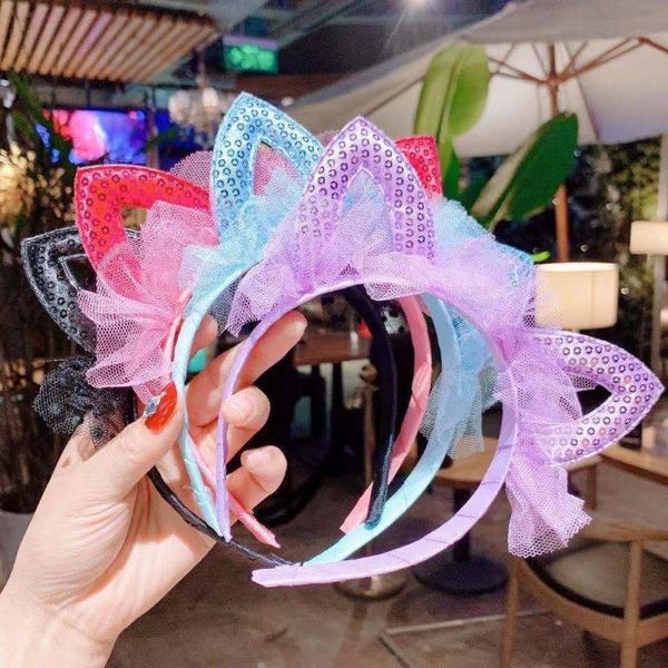 fashion 2021 novelty kids cat ear mesh headband sequined hair band pink colorful rhinestone princess accessories, Slivery;white
fashion 2021 novelty kids cat ear mesh headband sequined hair band pink colorful rhinestone princess accessories, Slivery;white