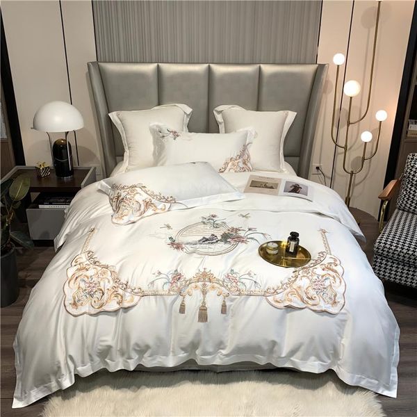 bedding sets luxury white soft cozy egyptian cotton retro chinese style embroidery set duvet cover flat/fitted sheet pillowcases
bedding sets luxury white soft cozy egyptian cotton retro chinese style embroidery set duvet cover flat/fitted sheet pillowcases