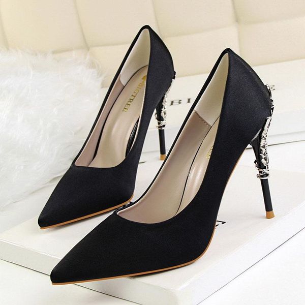 shoes high heels boat wedding summer women pointed toe pumps 9219-2 dress, Black
shoes high heels boat wedding summer women pointed toe pumps 9219-2 dress, Black