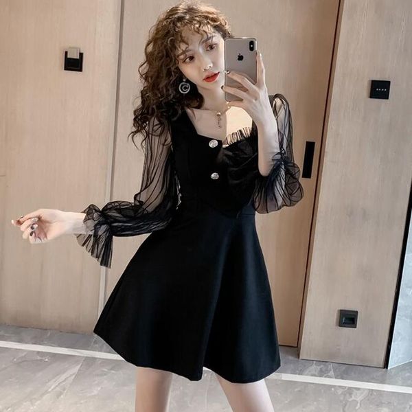 casual dresses too small sweet home autumn wind evening show thin gauze splicing low-cut dress of tall waist a word, Black;gray
casual dresses too small sweet home autumn wind evening show thin gauze splicing low-cut dress of tall waist a word, Black;gray