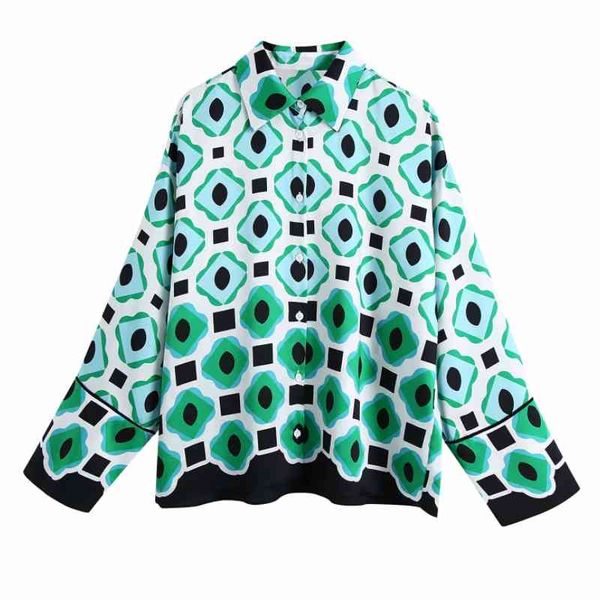 women geometric printing loose shirt female long sleeve blouse casual lady turndown collar blusas s8938 210430, White
women geometric printing loose shirt female long sleeve blouse casual lady turndown collar blusas s8938 210430, White