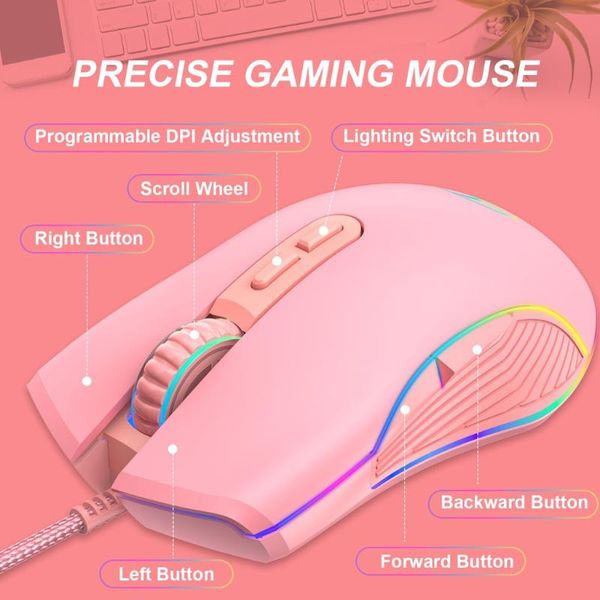 mice r58a wired computer with type-c 3200dpi for pc office&home braided usb cable rgb backlit 7-buttons corded mouse
mice r58a wired computer with type-c 3200dpi for pc office&home braided usb cable rgb backlit 7-buttons corded mouse