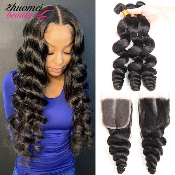 human hair bulks brazilian weave bundles with closure loose wave curly 3/4 30 40 inch, Black
human hair bulks brazilian weave bundles with closure loose wave curly 3/4 30 40 inch, Black