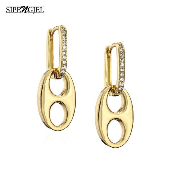 hoop & huggie sipengjel fashion gold geometric drop earrings for women punk creativity oval jewelry 2021, Golden;silver
hoop & huggie sipengjel fashion gold geometric drop earrings for women punk creativity oval jewelry 2021, Golden;silver