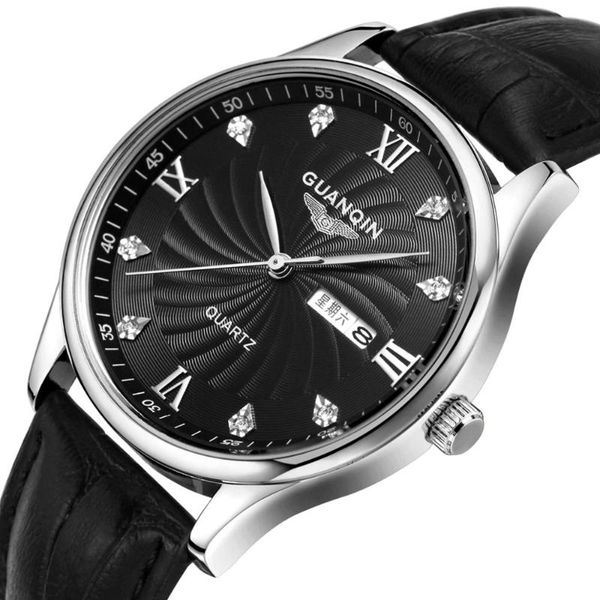 wristwatches 2021 guanqin gq80007-2a men's watch auto dating leisure fashion waterproof leather quartz, Slivery;brown
wristwatches 2021 guanqin gq80007-2a men's watch auto dating leisure fashion waterproof leather quartz, Slivery;brown