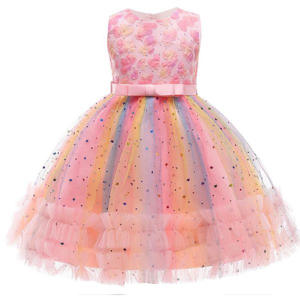 girl's dresses sleeveless star sequined princess dress 2021 girls embroidered fluffy kids birthday party formal elegant wedding costume, Red;yellow
girl's dresses sleeveless star sequined princess dress 2021 girls embroidered fluffy kids birthday party formal elegant wedding costume, Red;yellow