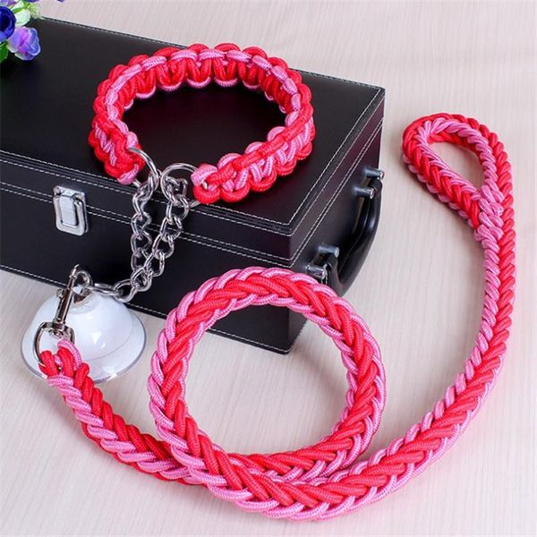 1.2m 17 colors length double strand rope large dog leashes metal p chain buckle national color pet traction collar set a 15 collars &
1.2m 17 colors length double strand rope large dog leashes metal p chain buckle national color pet traction collar set a 15 collars &