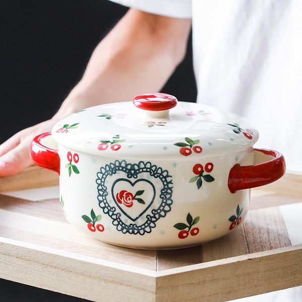 bowls noodle bowl with cover japanese small fresh hand-painted tableware household cherry large capacity rice l1
bowls noodle bowl with cover japanese small fresh hand-painted tableware household cherry large capacity rice l1