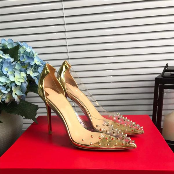 80% off store online women shoes high heels clear slip on rivet glod party pointed toe casual pumps zapatos de mujer fashion luxury brand, Black
80% off store online women shoes high heels clear slip on rivet glod party pointed toe casual pumps zapatos de mujer fashion luxury brand, Black