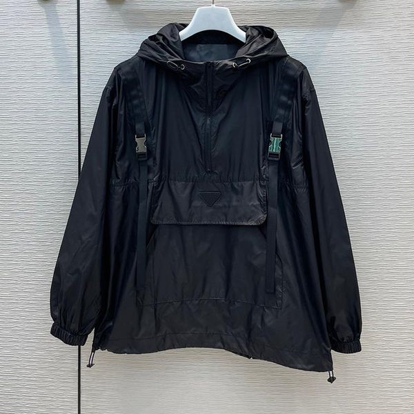 white black pullover outdoor jackets women sun protection hooded collar long sleeve suspenders pockets coats 2021 women's, Black;brown
white black pullover outdoor jackets women sun protection hooded collar long sleeve suspenders pockets coats 2021 women's, Black;brown