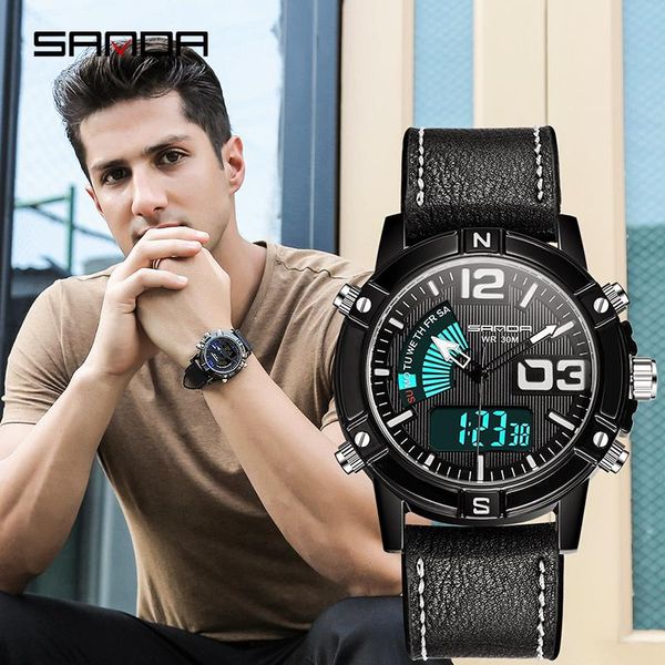 wristwatches sanda men sports watches digital led electronic g style quartz waterproof swimming military, Slivery;brown
wristwatches sanda men sports watches digital led electronic g style quartz waterproof swimming military, Slivery;brown