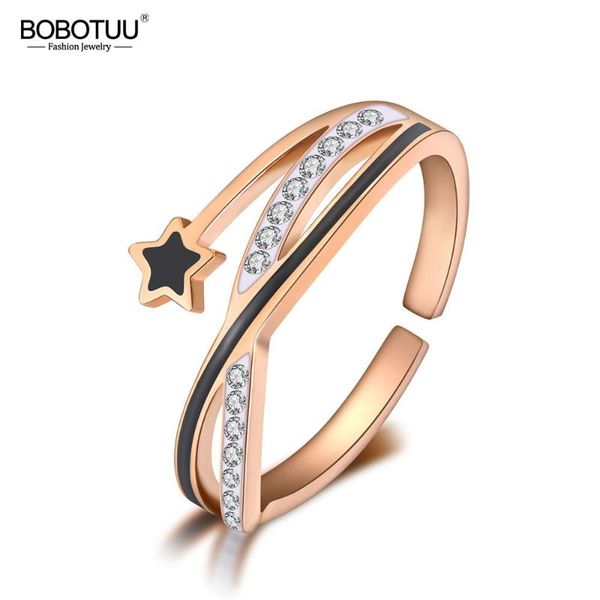 cluster rings bobotuu bohemia style stainless steel party for women girls fashion black glaze star rhinestone open ring jewelry br19115, Golden;silver
cluster rings bobotuu bohemia style stainless steel party for women girls fashion black glaze star rhinestone open ring jewelry br19115, Golden;silver