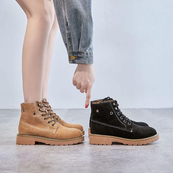 boots 2021 winter genuine leather men and women retro female pigskin couple plus velvet flat locomotive shoes, Black
boots 2021 winter genuine leather men and women retro female pigskin couple plus velvet flat locomotive shoes, Black