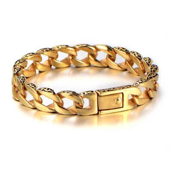 retro punk hip hop metal totem bracelet men's rock locomotive fashion clothing matching, Golden;silver
retro punk hip hop metal totem bracelet men's rock locomotive fashion clothing matching, Golden;silver