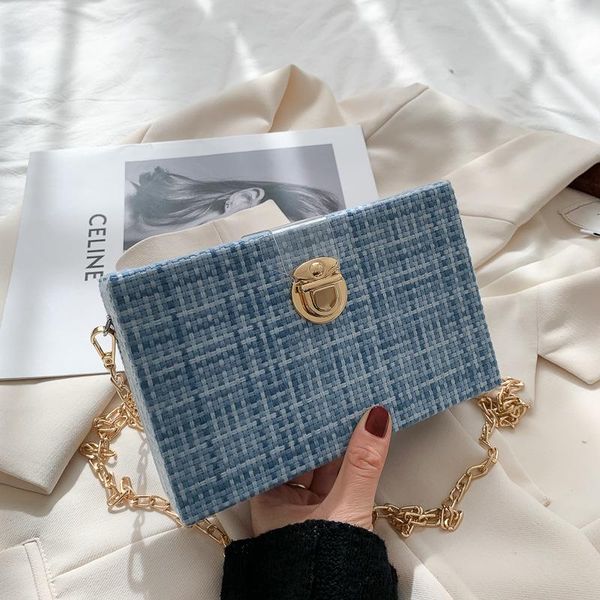 evening bags wool woven korean messenger bag gold lock chain small square shoulder box crossbody winter handbags for women
evening bags wool woven korean messenger bag gold lock chain small square shoulder box crossbody winter handbags for women