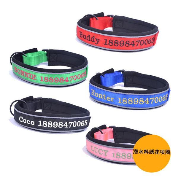special nylon customized embroidered telephone name for pet dog chain reflective collars & leashes
special nylon customized embroidered telephone name for pet dog chain reflective collars & leashes