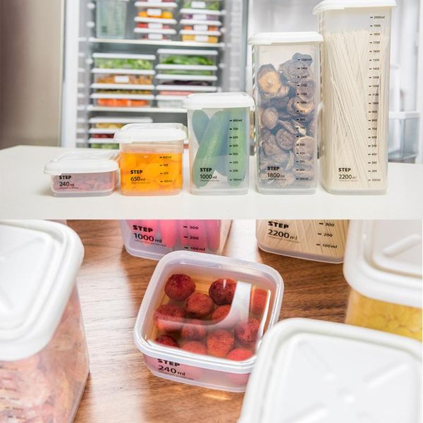storage bottles & jars transparent box keep fresh refrigerator multigrain tank sealed pp container with scale home tool
storage bottles & jars transparent box keep fresh refrigerator multigrain tank sealed pp container with scale home tool