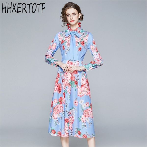 autumn fashion designer turn-down collar belt bow dres long sleeve vintgae flower printed party 210531, Black;gray
autumn fashion designer turn-down collar belt bow dres long sleeve vintgae flower printed party 210531, Black;gray