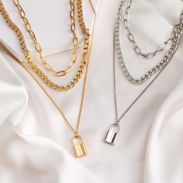 chains vintage golden chain choker necklace for women fashion punk metal multilayer 2021 trend female men jewelry, Silver
chains vintage golden chain choker necklace for women fashion punk metal multilayer 2021 trend female men jewelry, Silver