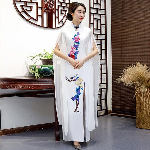 white womens evening cheongsam wedding party dress traditional chinese style elegant qipao long gowns retro vestido s-3xl ethnic clothing, Red
white womens evening cheongsam wedding party dress traditional chinese style elegant qipao long gowns retro vestido s-3xl ethnic clothing, Red