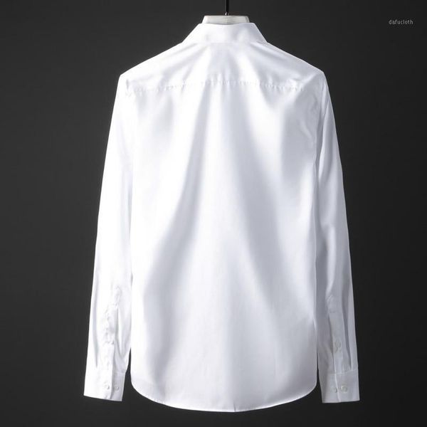 men's casual shirts 100% cotton men shirt camisa masculina fashion resin printing long sleeve mens dress slim fit, White;black
men's casual shirts 100% cotton men shirt camisa masculina fashion resin printing long sleeve mens dress slim fit, White;black