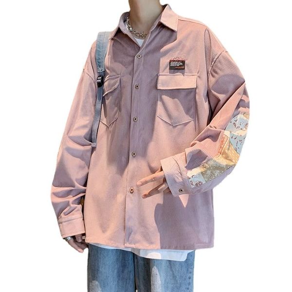 men's casual shirts qiwn fall corduroy shirt cashew flower long sleeve loose stitching jacket mens print flame, White;black
men's casual shirts qiwn fall corduroy shirt cashew flower long sleeve loose stitching jacket mens print flame, White;black
