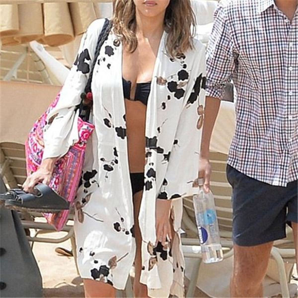 women's blouses & shirts arrivals rayon print women blouse shirt kimono casual pareo beach cover up swimwear robe de plage, White
women's blouses & shirts arrivals rayon print women blouse shirt kimono casual pareo beach cover up swimwear robe de plage, White