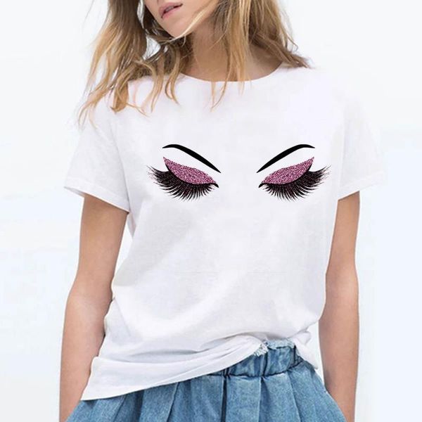 women's t-shirt print eye y2k women tshirt harajuku lady short sleeve o neck loose graphic summer fashion oversize female, White
women's t-shirt print eye y2k women tshirt harajuku lady short sleeve o neck loose graphic summer fashion oversize female, White