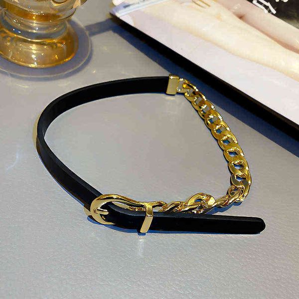 pendant necklaces fashion golden chain choker for women short black leather button statement jewelry 220122, Silver
pendant necklaces fashion golden chain choker for women short black leather button statement jewelry 220122, Silver