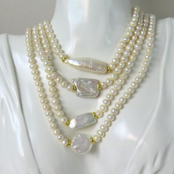 pendant necklaces 5 pieces natural pearl necklace multi charms chocker necklece for women 9999, Silver
pendant necklaces 5 pieces natural pearl necklace multi charms chocker necklece for women 9999, Silver